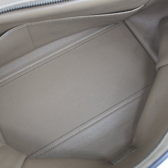 CELINE 2WAYShoulder Trapeze Handbag Dune gray leather - Picture 10 of 12